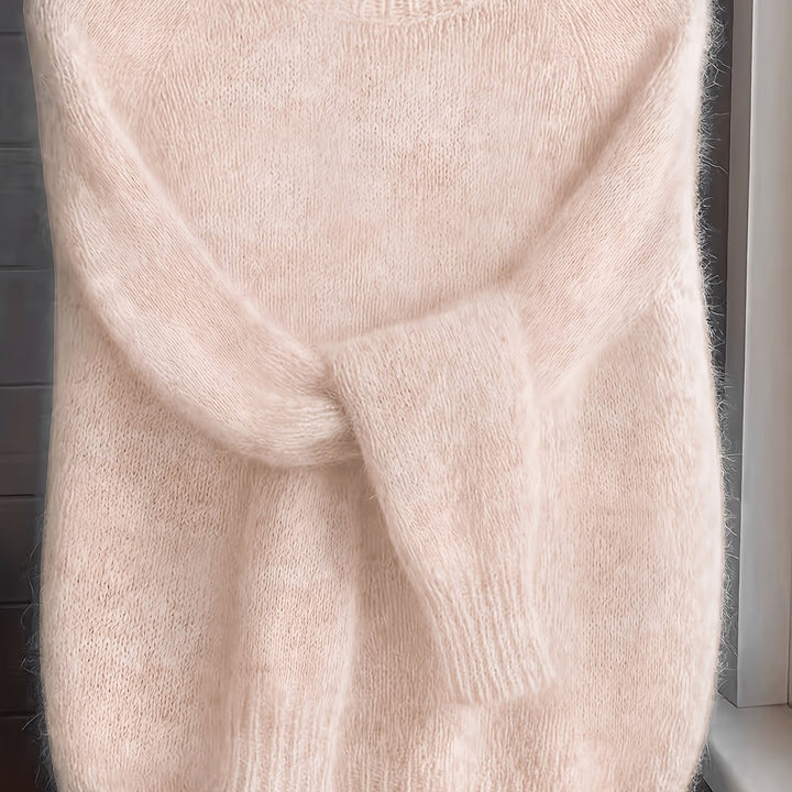Brévael | Pull Mohair Femme Oversize Col Rond - Image 13