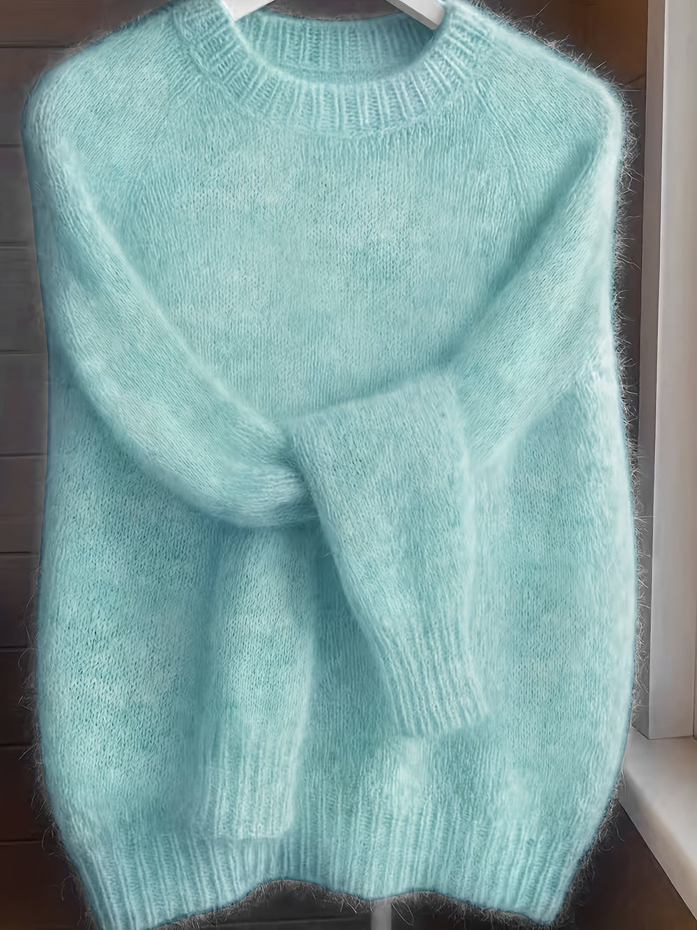 Brévael | Pull Mohair Femme Oversize Col Rond - Image 2