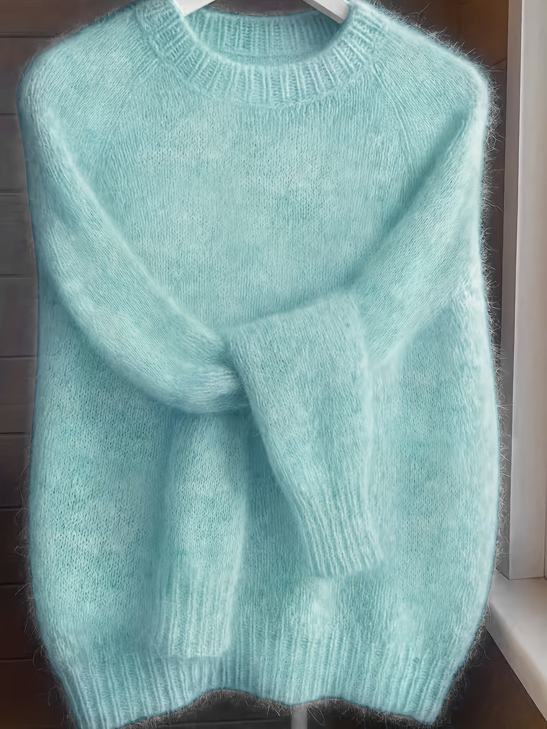 Brévael | Pull Mohair Femme Oversize Col Rond - Image 2