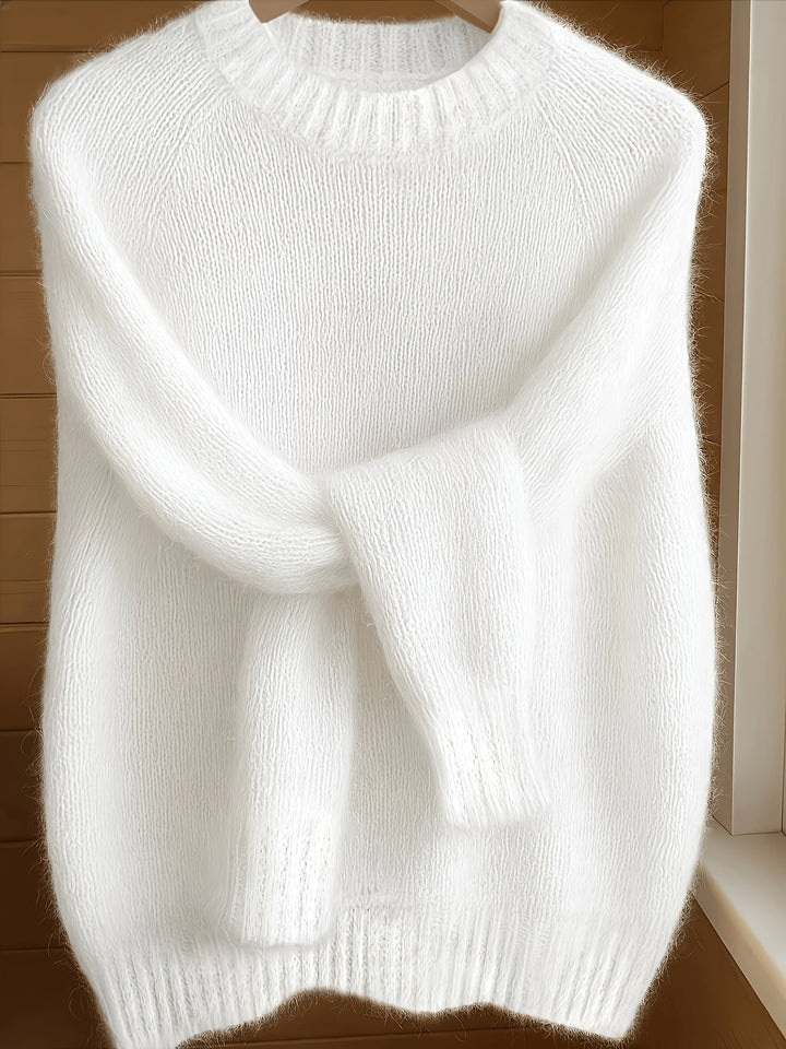 Brévael | Pull Mohair Femme Oversize Col Rond - Image 3