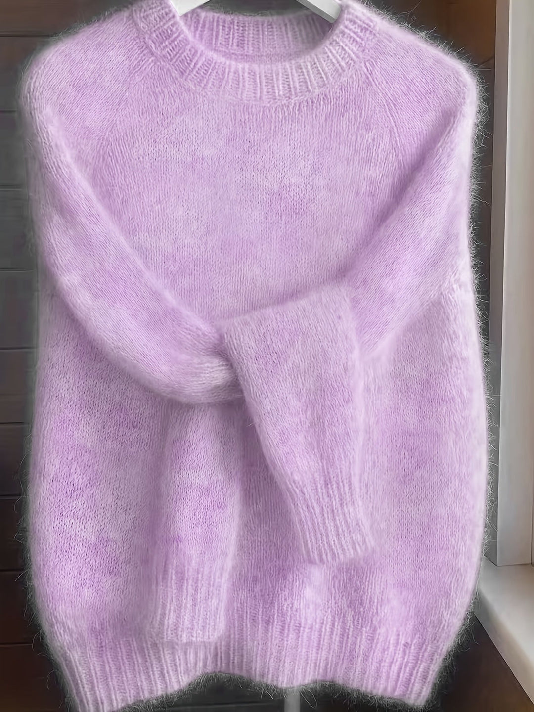 Brévael | Pull Mohair Femme Oversize Col Rond - Image 4