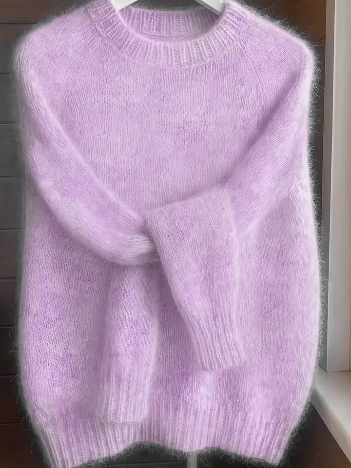Brévael | Pull Mohair Femme Oversize Col Rond - Image 4