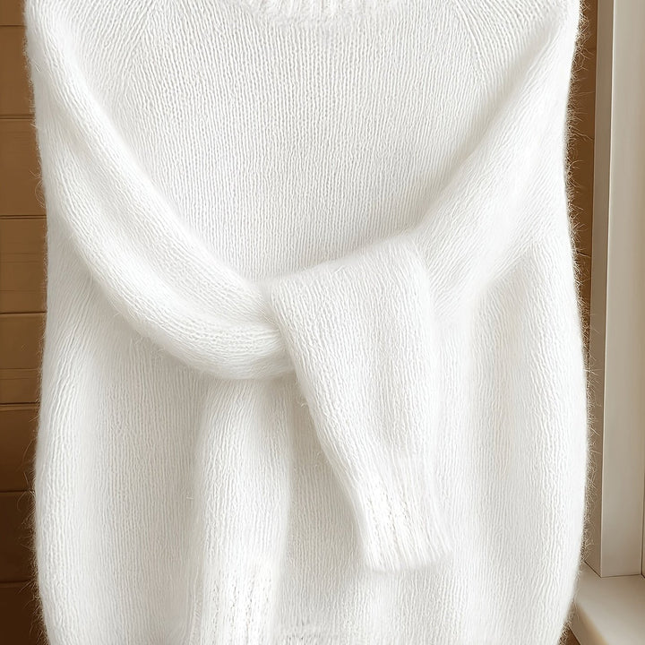 Brévael | Pull Mohair Femme Oversize Col Rond - Image 7