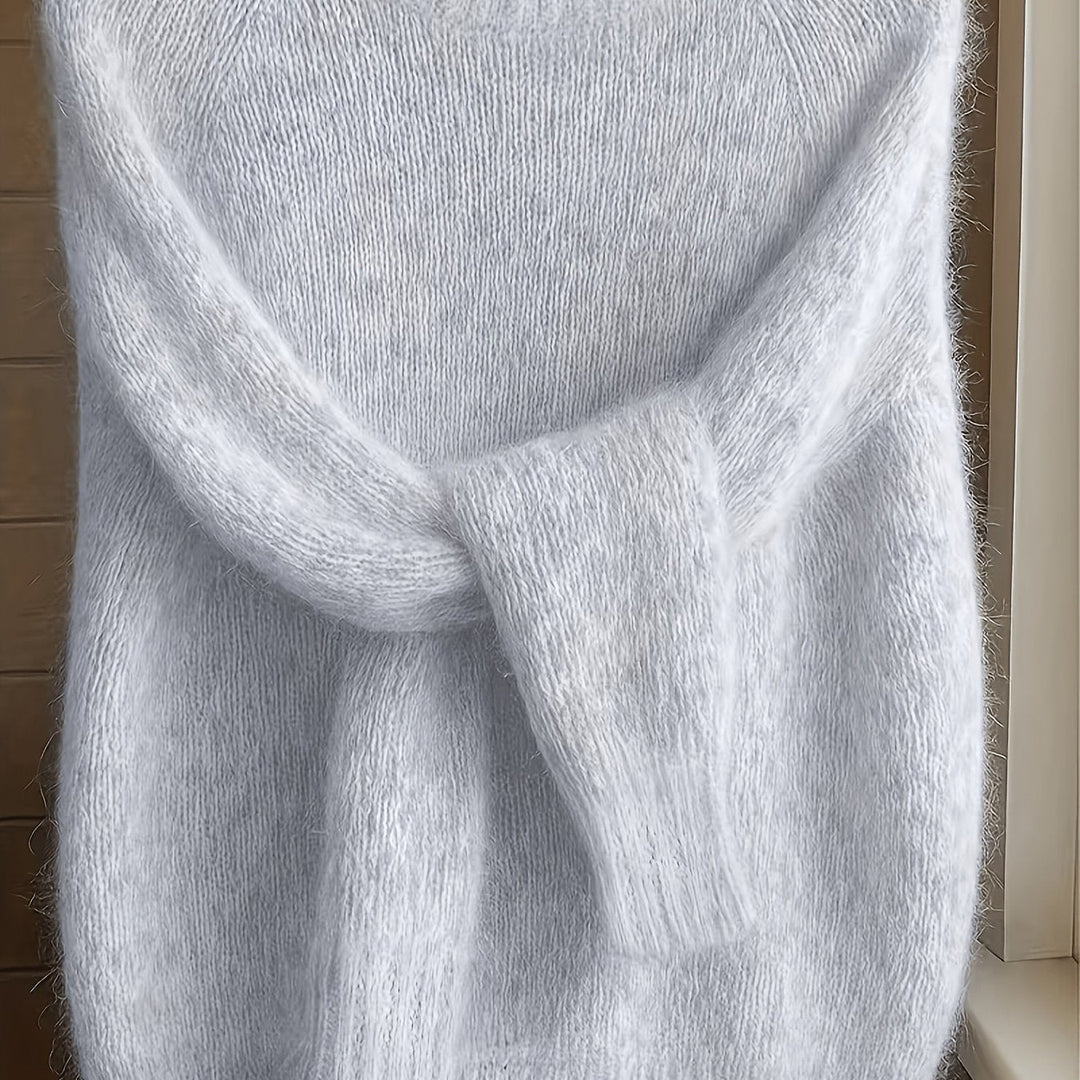 Brévael | Pull Mohair Femme Oversize Col Rond - Image 9