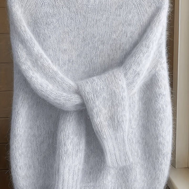 Brévael | Pull Mohair Femme Oversize Col Rond - Image 9