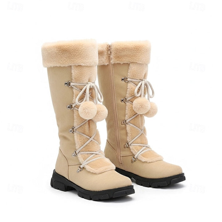 Brévanie | Femme Bottes de Neige Montantes Fourrure - Black - Image 3