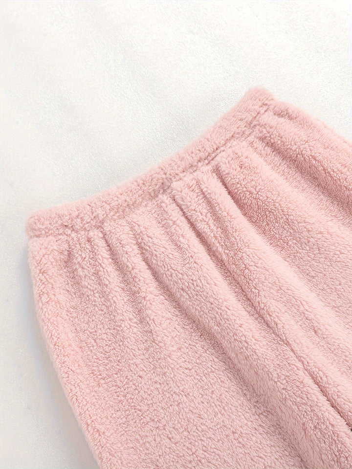 Brévèle | Femme Ensemble Loungewear Polaire Col V - Lilac - Image 20