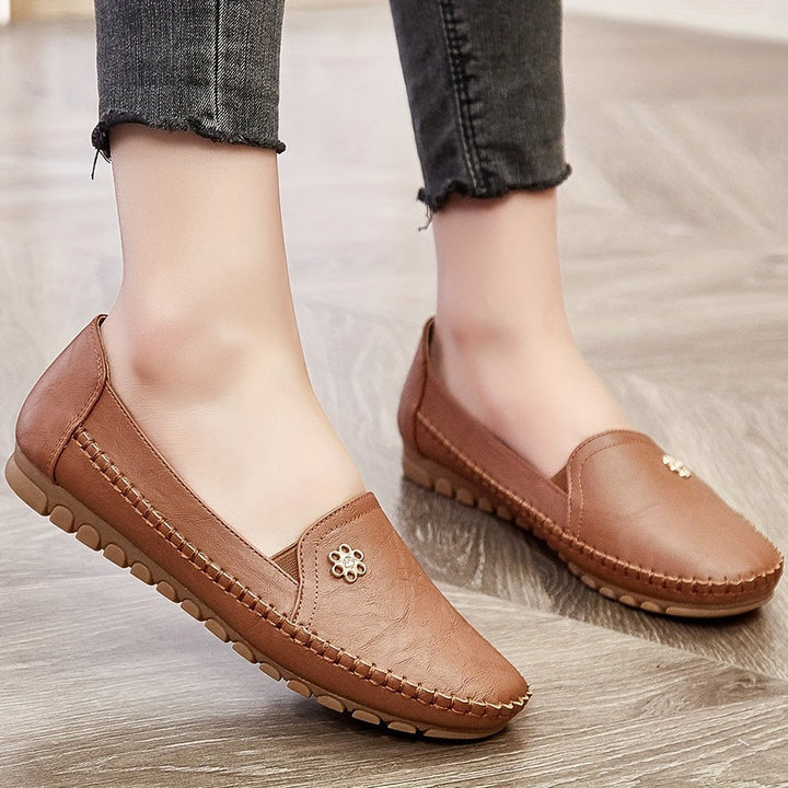 Brévone | Mocassins Femme Slip-On Semelle Souple - Pink - Image 10