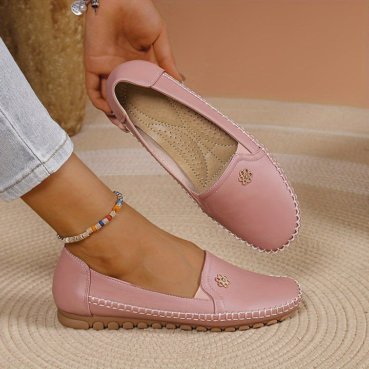 Brévone | Mocassins Femme Slip-On Semelle Souple - Pink - Image 11