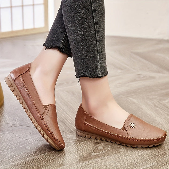 Brévone | Mocassins Femme Slip-On Semelle Souple - Pink - Image 12