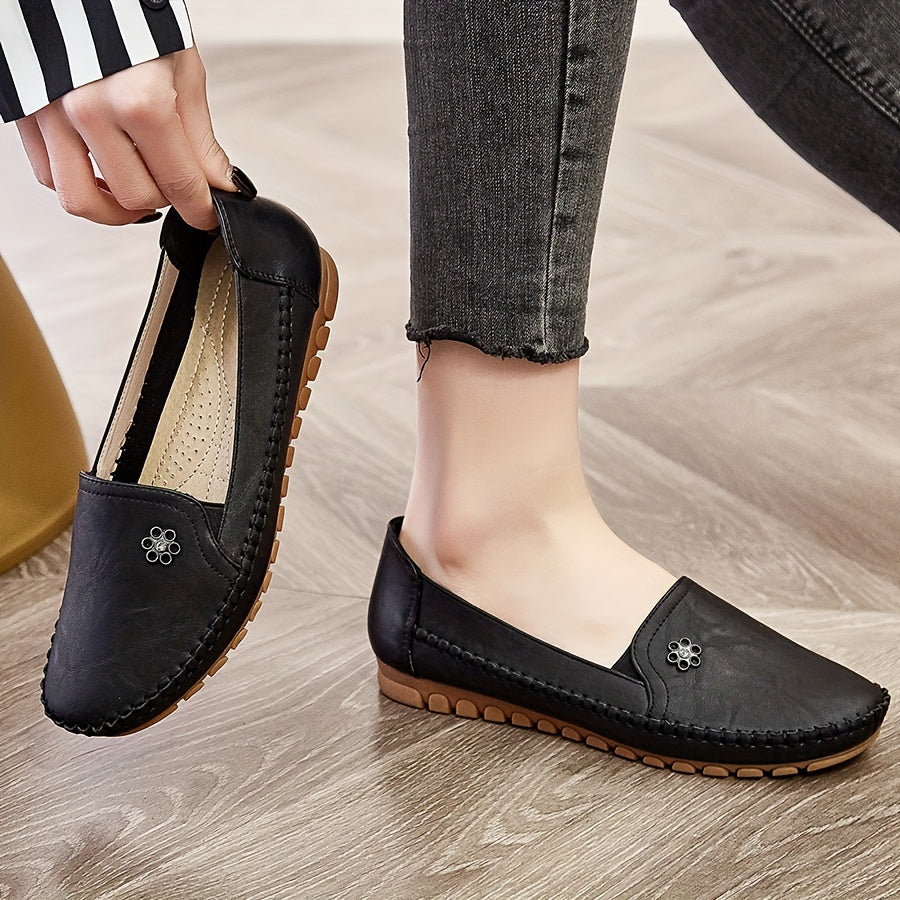 Brévone | Mocassins Femme Slip-On Semelle Souple - Pink - Image 13