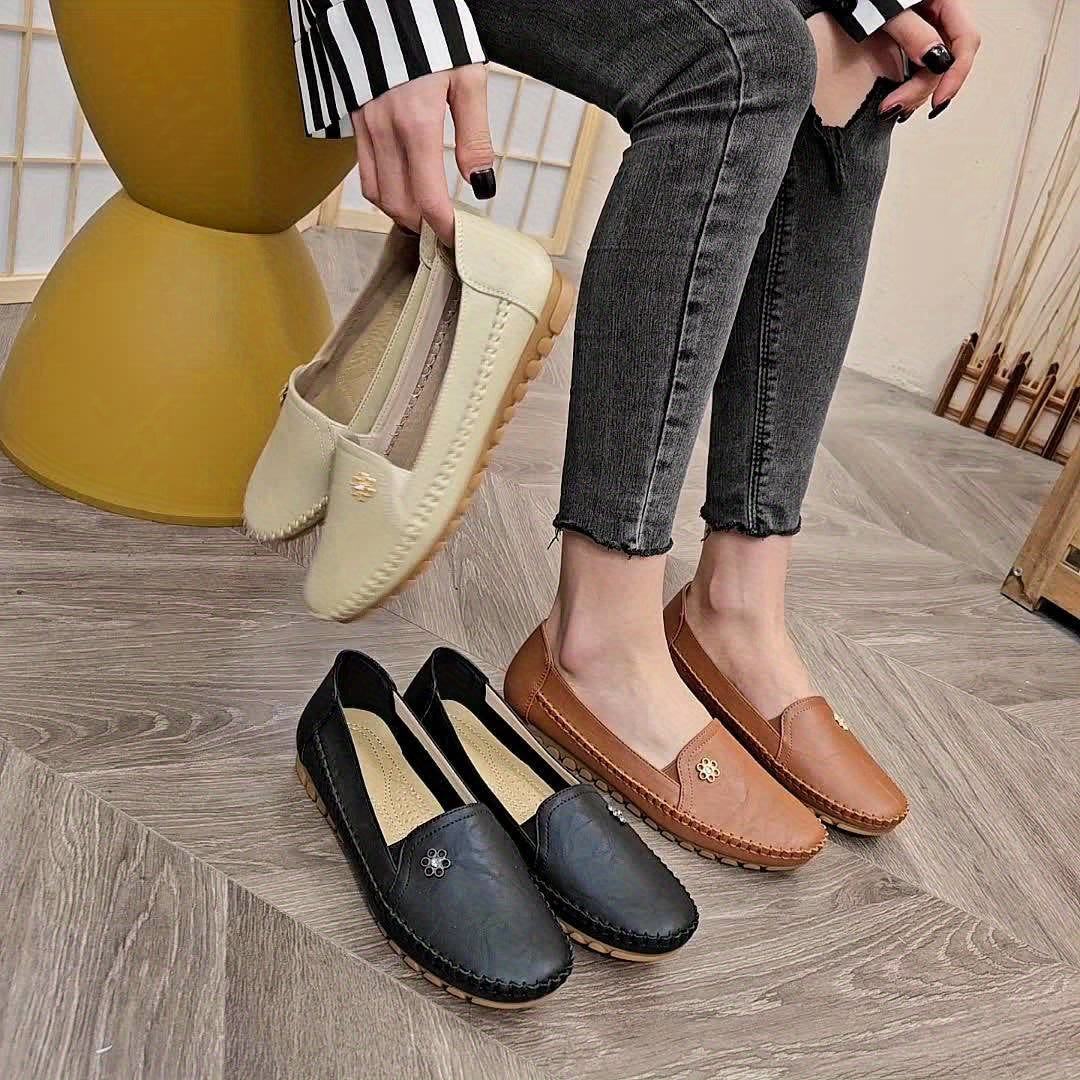 Brévone | Mocassins Femme Slip-On Semelle Souple - Pink - Image 15