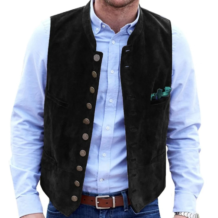 Gavriel | Homme Gilet Tracht en Daim — vue 5