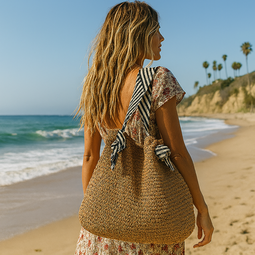 Calista | Women's Woven Textured Shoulder Bag - Image 1