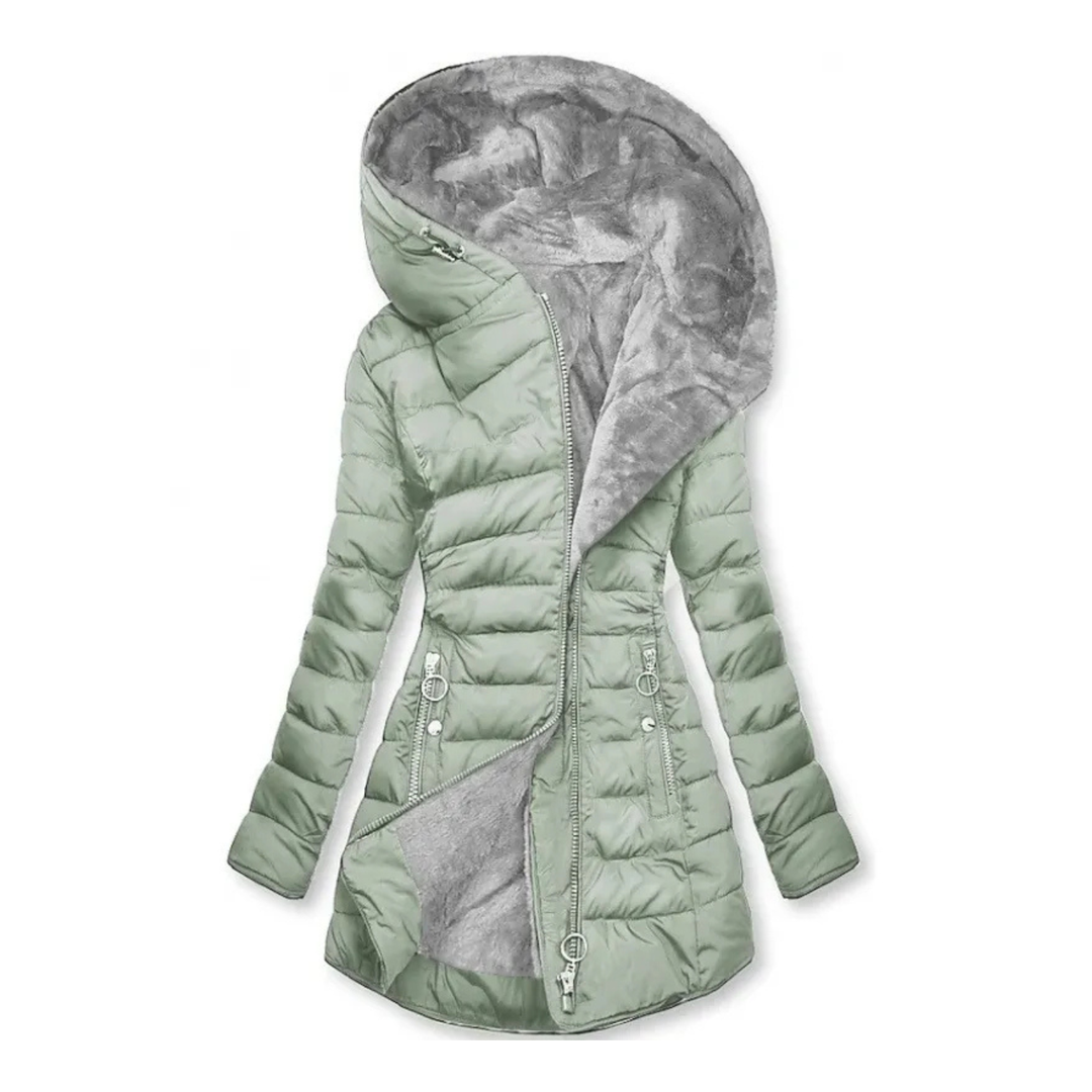 Élowarde | Femme Manteau Matelassé Capuche Fourrure — vue 11