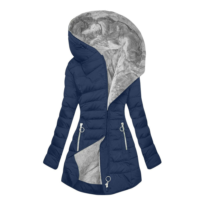 Élowarde | Femme Manteau Matelassé Capuche Fourrure — vue 12