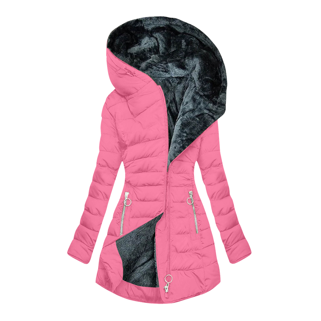 Élowarde | Femme Manteau Matelassé Capuche Fourrure — vue 6