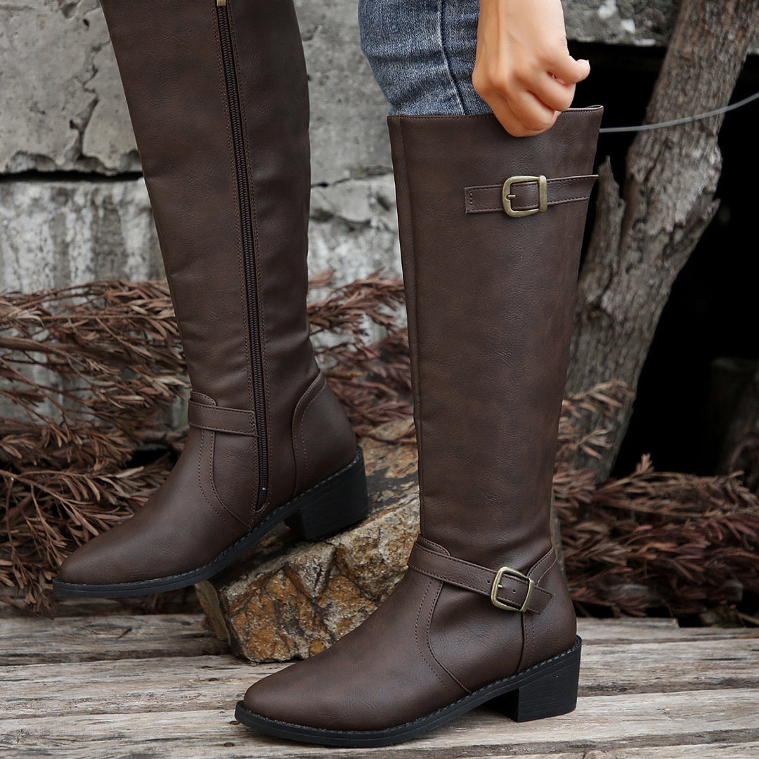 Tharvane | Femme Bottes Cavalières Hauteur Genou — vue 7