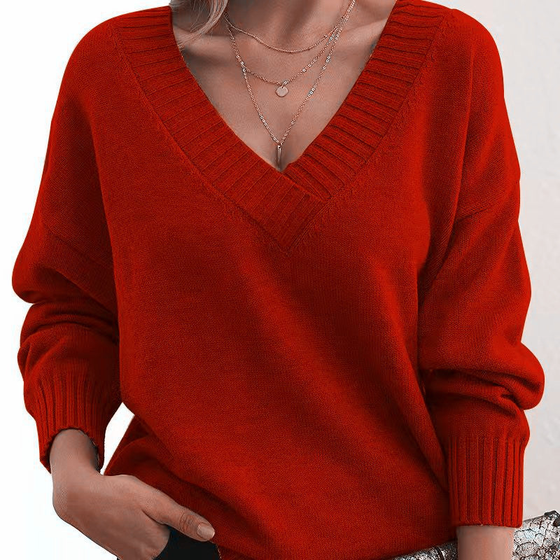 Céliane | Pull Femme Col V Manches Longues — vue 5