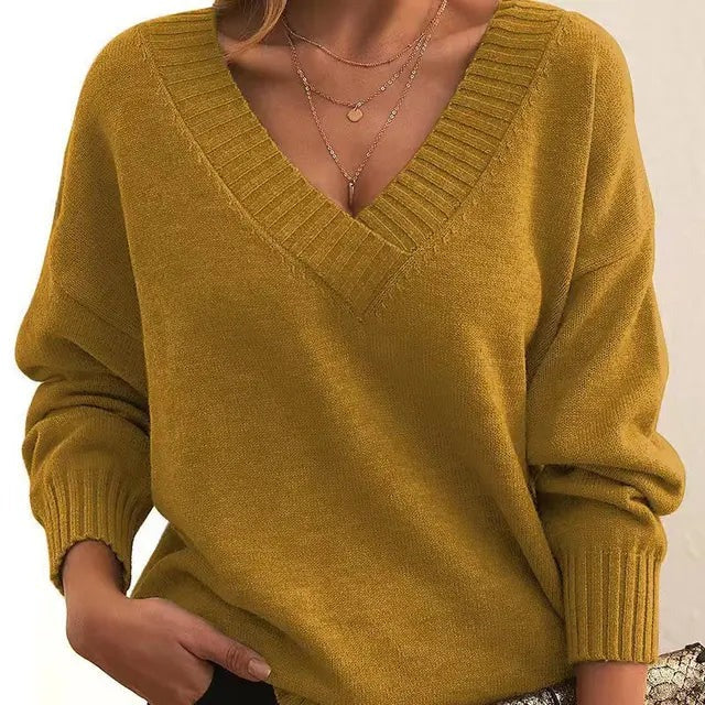 Céliane | Pull Femme Col V Manches Longues — vue 7
