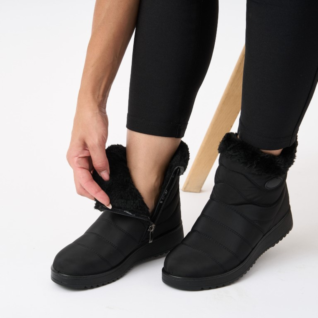 Calvène | Bottes d'hiver imperméables femme fourrure - Image 1