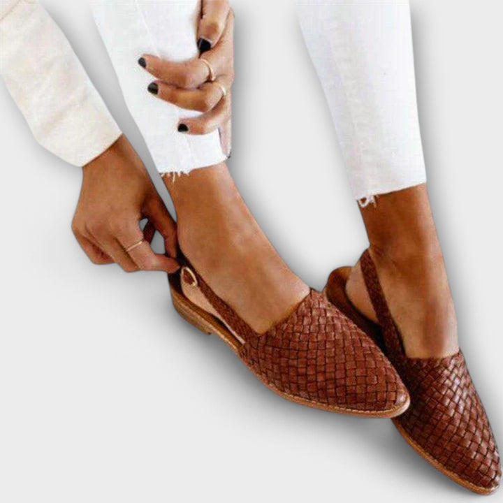 Calvène | Mocassins Tressés Femme Bout Pointu - Image 1