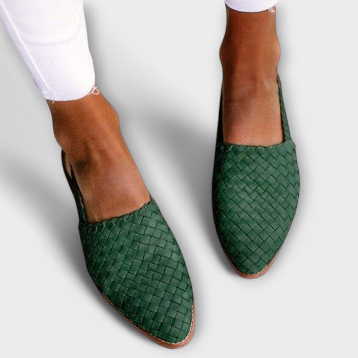 Calvène | Mocassins Tressés Femme Bout Pointu - Image 2