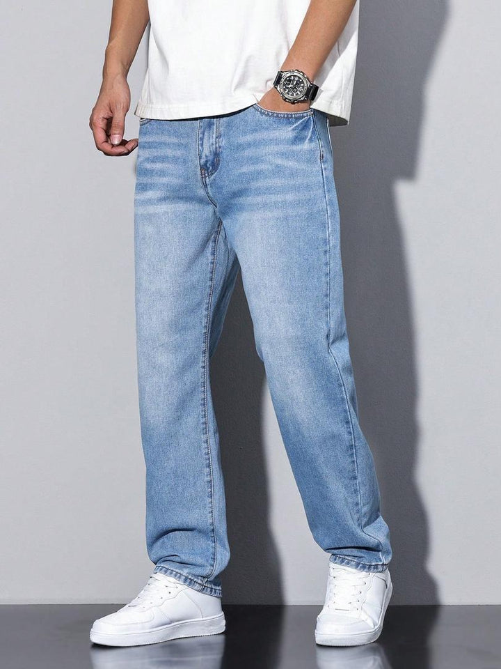 Calvord | Homme Jean Large Délavé Coupe Droite - Image 3