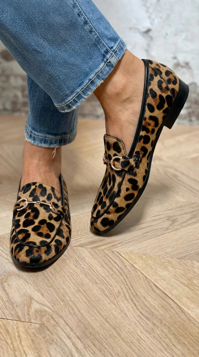 Célvane | Femme Mocassin Léopard Imprimé Animal - Leopard - Image 3