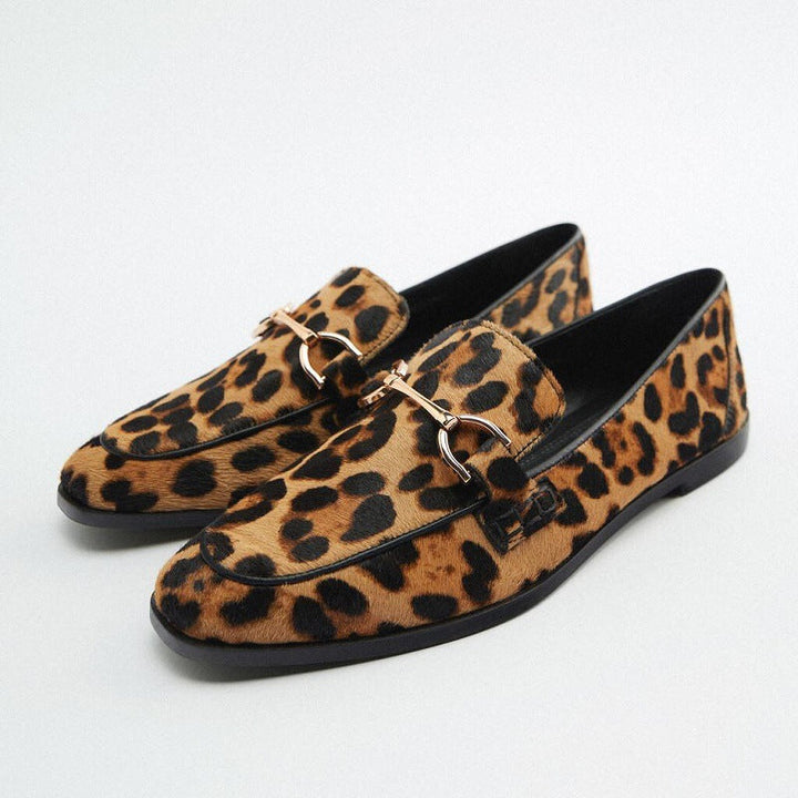 Célvane | Femme Mocassin Léopard Imprimé Animal - Leopard - Image 9