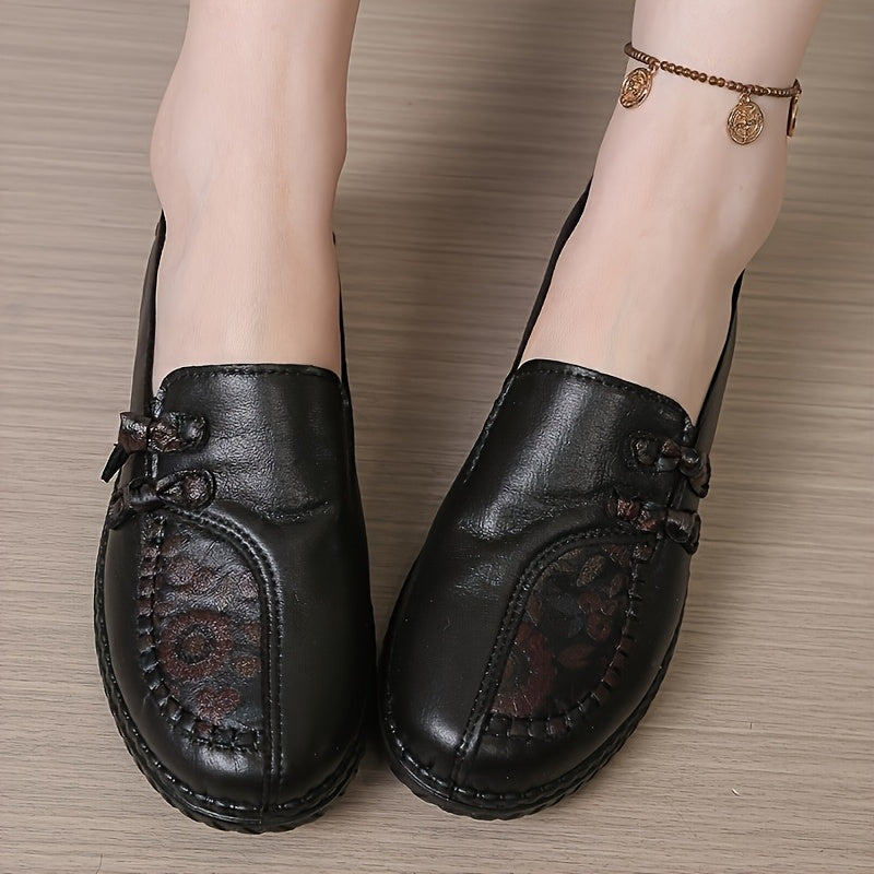 Célvore | Femme Mocassins Cuir Slip-On Semelle Souple - Burgundy - Image 8