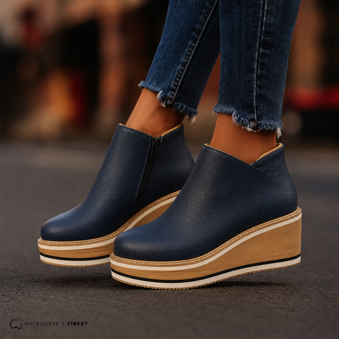 Célvorne | Bottes Femme Talon Compensé Bottines - Image 3