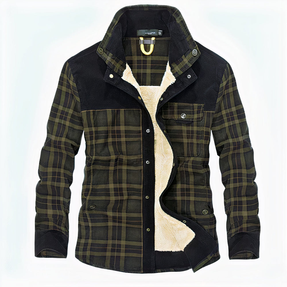 Corvan | Homme Veste Chemise à Carreaux Doublée - Image 2
