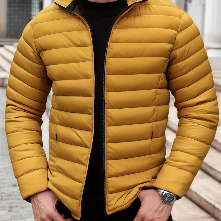 Corvant | Homme Doudoune Légère Col Montant - Mustard - Image 1