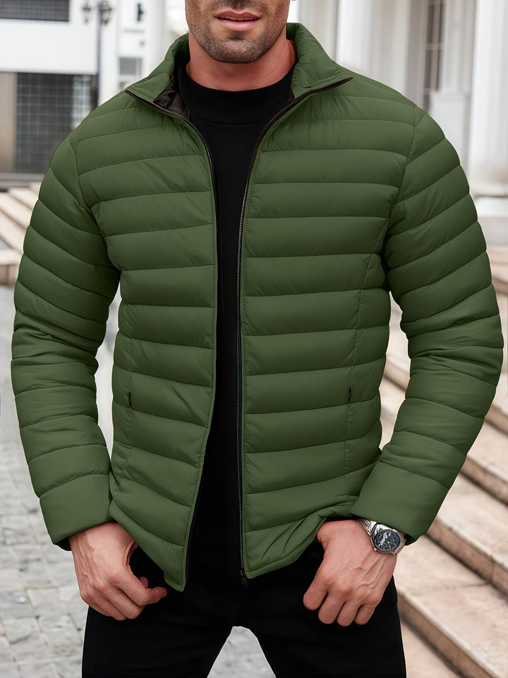 Corvant | Homme Doudoune Légère Col Montant - Mustard - Image 21