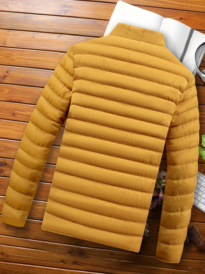 Corvant | Homme Doudoune Légère Col Montant - Mustard - Image 3