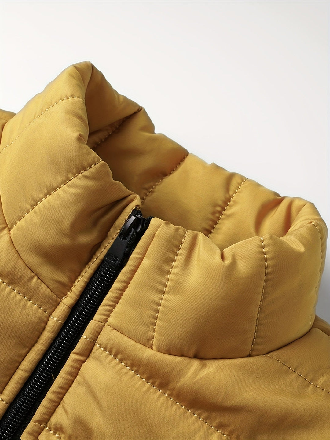 Corvant | Homme Doudoune Légère Col Montant - Mustard - Image 4