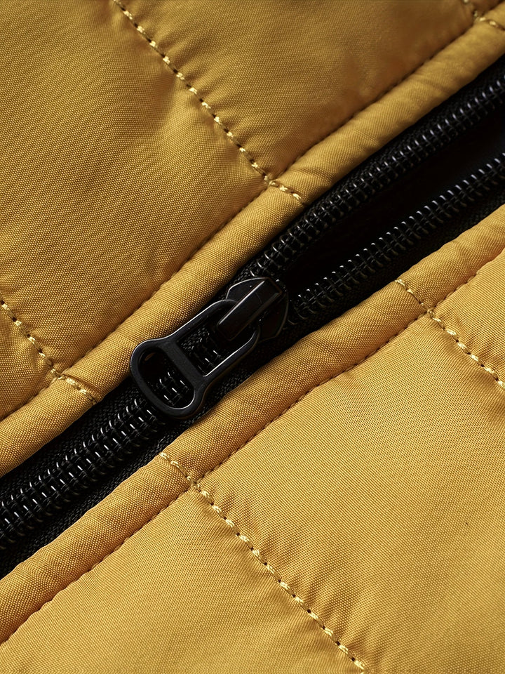 Corvant | Homme Doudoune Légère Col Montant - Mustard - Image 5
