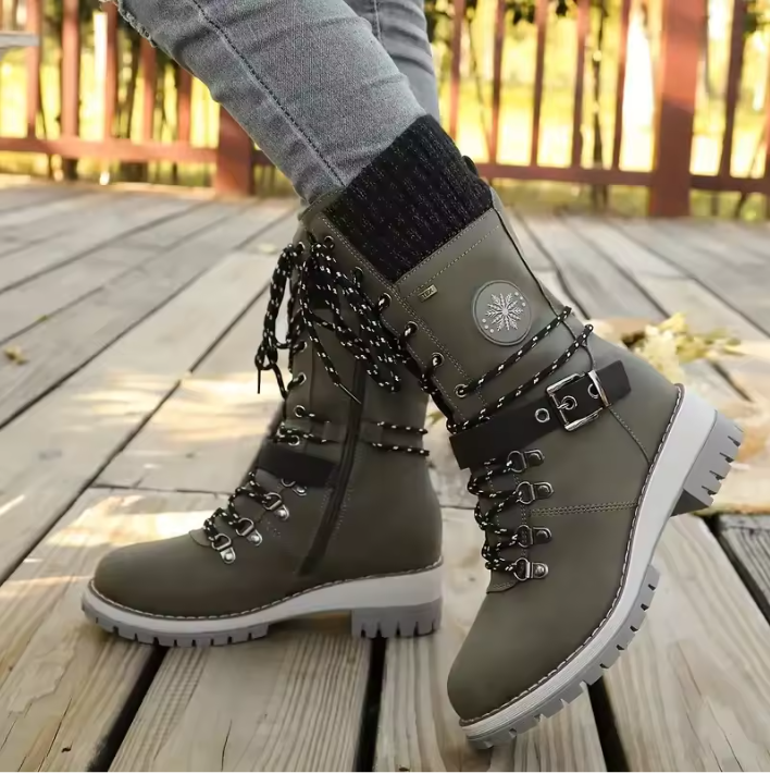 Gréavelle | Femme Bottes Mi-Mollet Lacets Hiver — vue 15