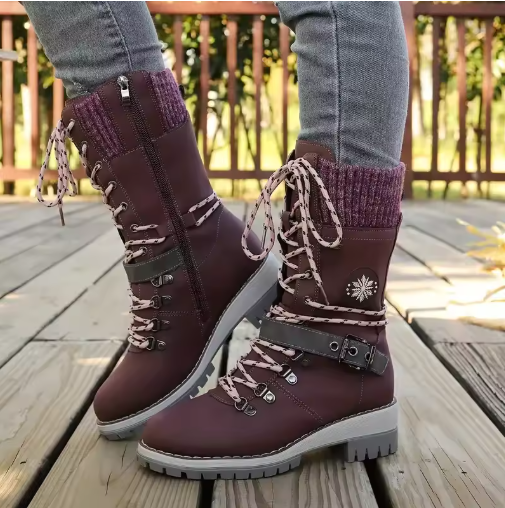 Gréavelle | Femme Bottes Mi-Mollet Lacets Hiver — vue 16