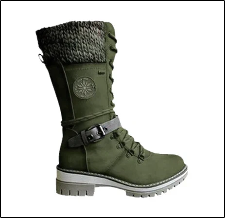 Gréavelle | Femme Bottes Mi-Mollet Lacets Hiver - Image 5