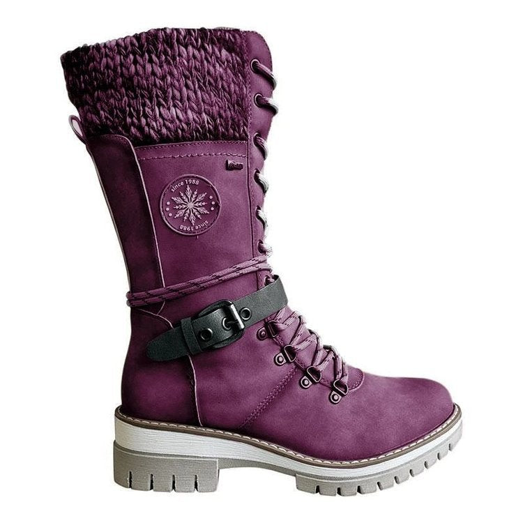 Gréavelle | Femme Bottes Mi-Mollet Lacets Hiver - Image 6