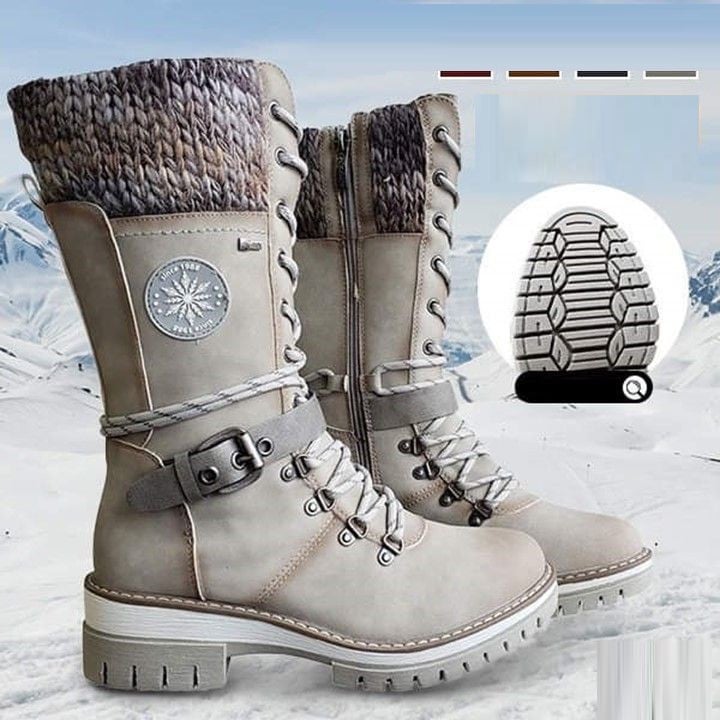 Gréavelle | Femme Bottes Mi-Mollet Lacets Hiver - Image 7