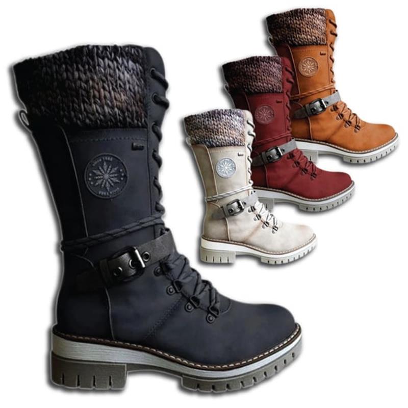Gréavelle | Femme Bottes Mi-Mollet Lacets Hiver - Image 8