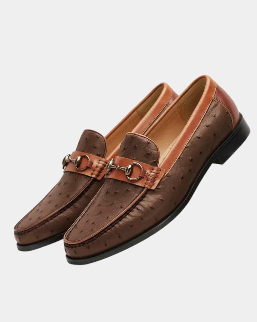 Darvael | Homme Mocassin Cuir Exotique Mors - Brown - Image 1