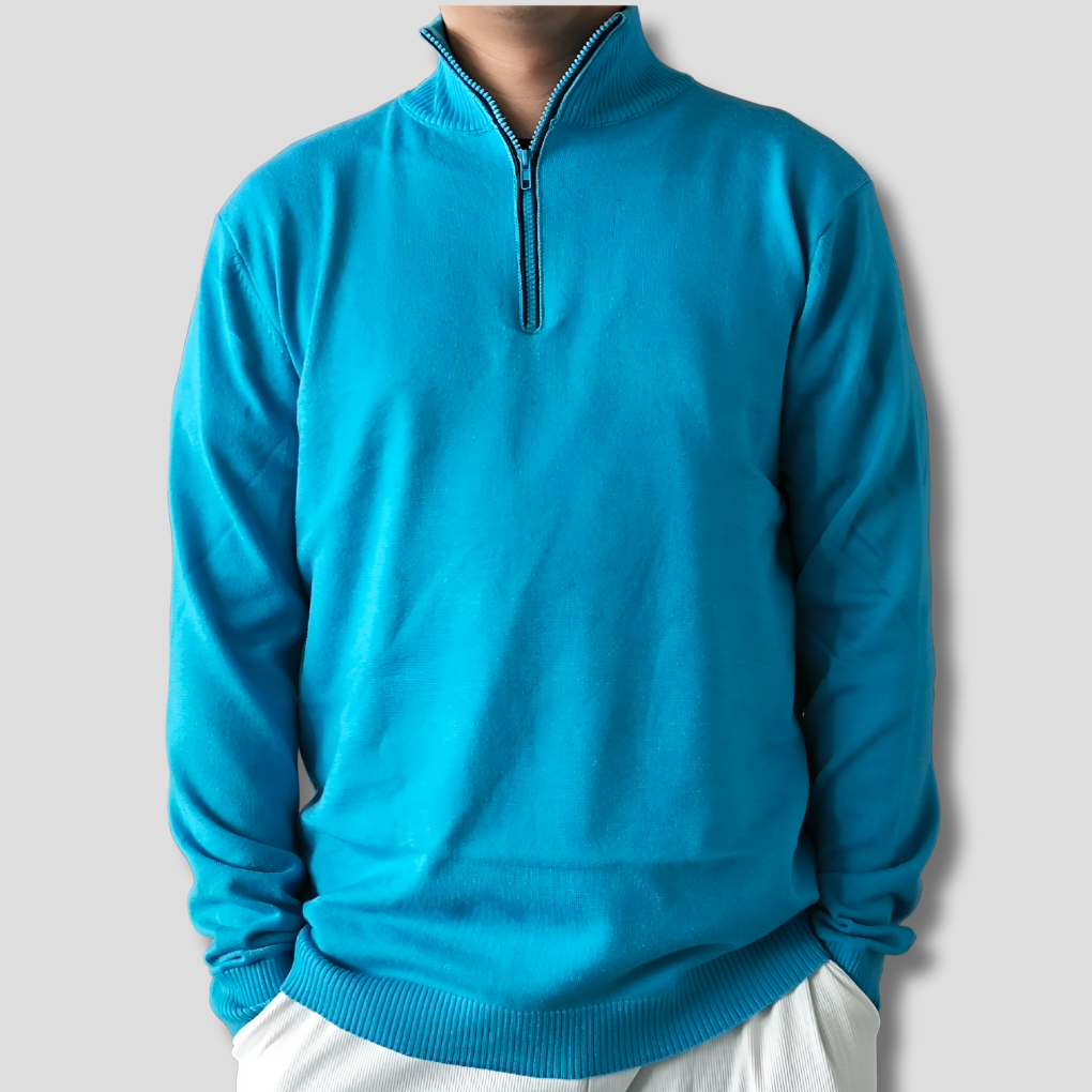 Darvell | Homme Pull Col Zippé Demi-Zip - Image 10