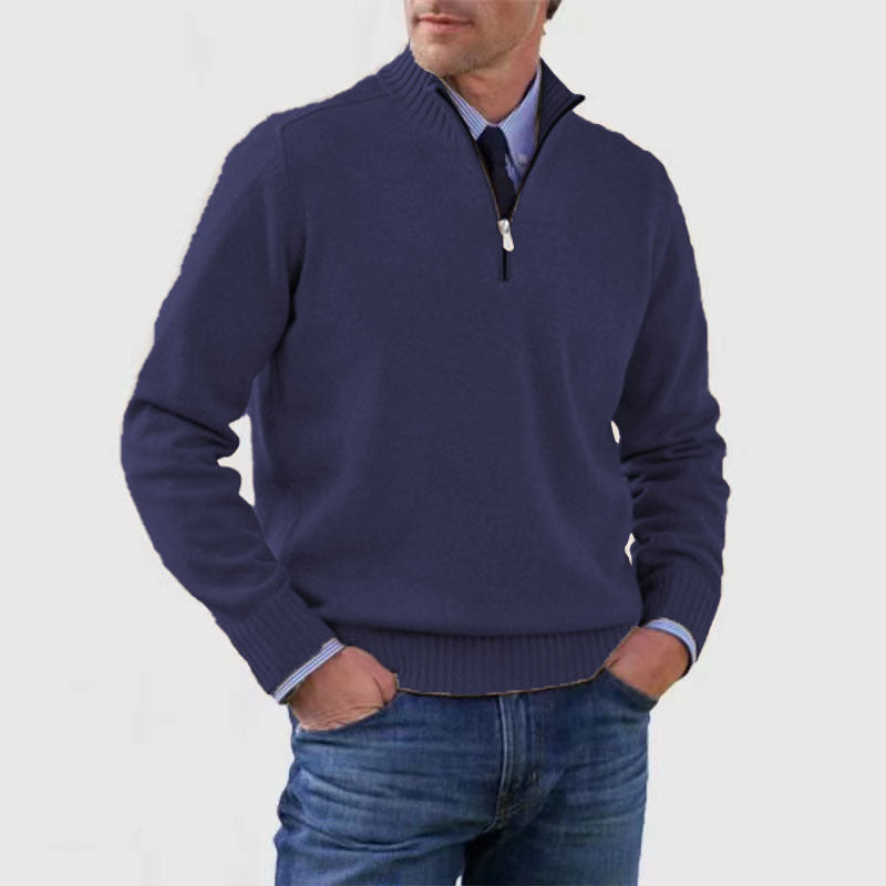 Darvell | Homme Pull Col Zippé Demi-Zip - Image 11