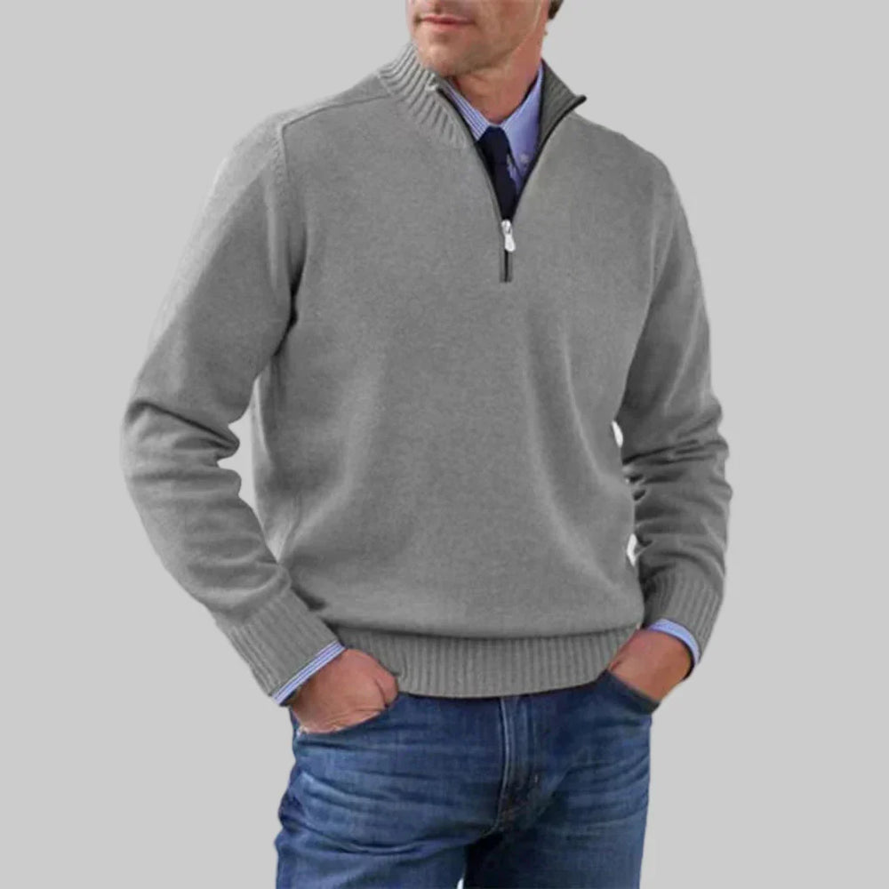 Darvell | Homme Pull Col Zippé Demi-Zip - Image 2