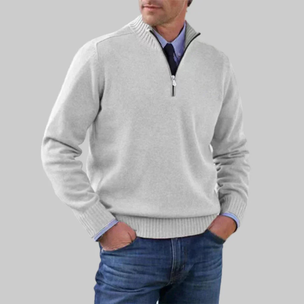 Darvell | Homme Pull Col Zippé Demi-Zip - Image 4