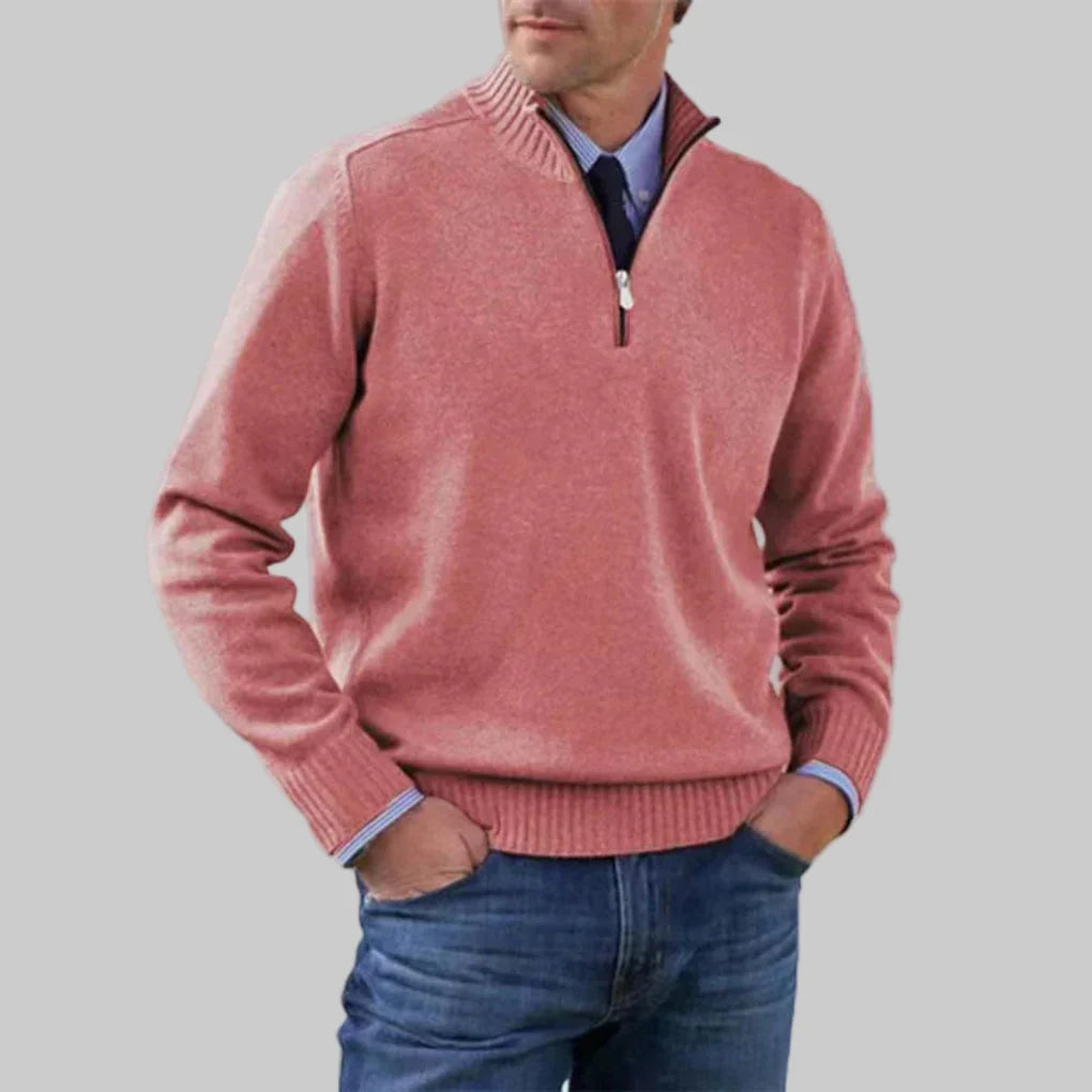 Darvell | Homme Pull Col Zippé Demi-Zip - Image 8
